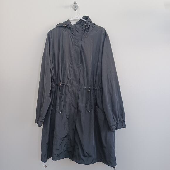 Torrid Jacket Women 4 4X Black Hoodie Casual Midi Classic Casual Parka Windbreak - Picture 1 of 7